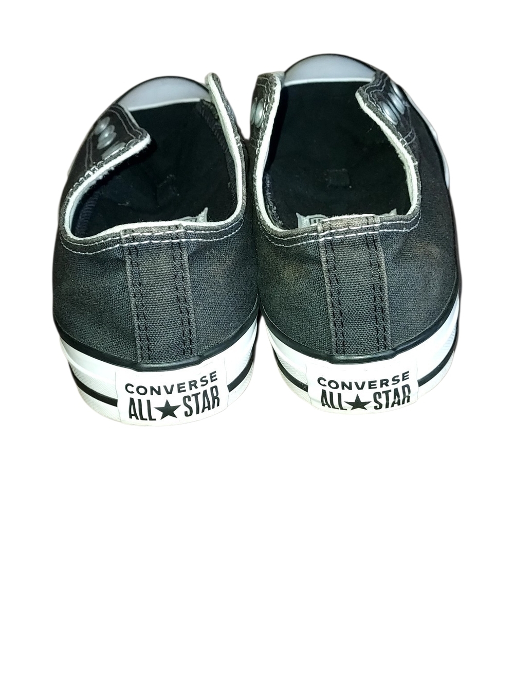Converse Black All Star Sneakers Needs Laces - Picture 2 of 4